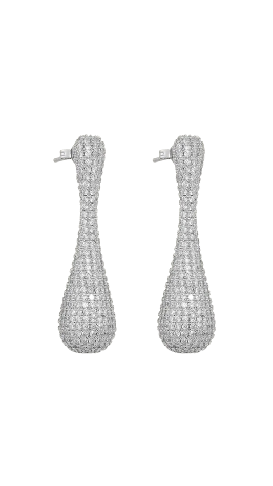 Lucy Pave Drop Earrings