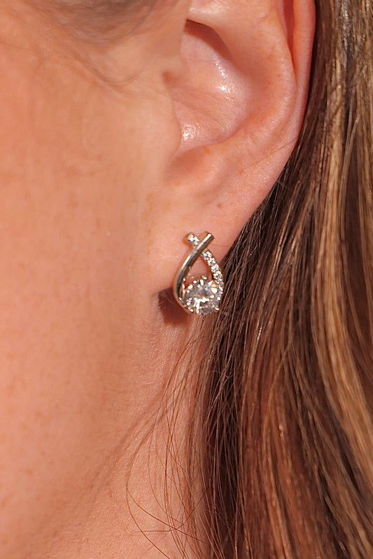 Candice Teardrop Stud Earrings