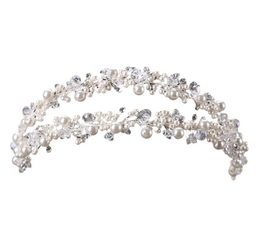 Sara Floral Pearl Headband