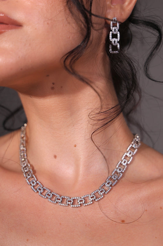 Amari Pave Link Bridal Set
