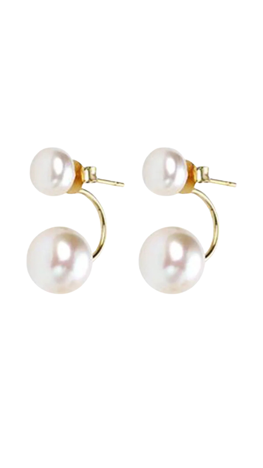 Beatrice 2 in 1 Pearl Earrings