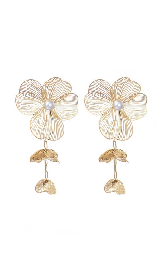 Faye Floral Statement Earrings