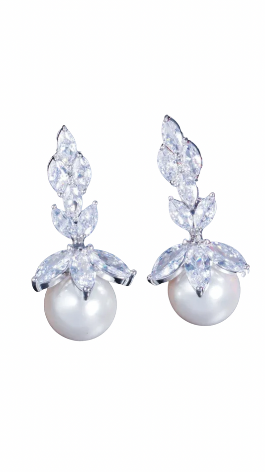 Nina Pearl Drop Earrings