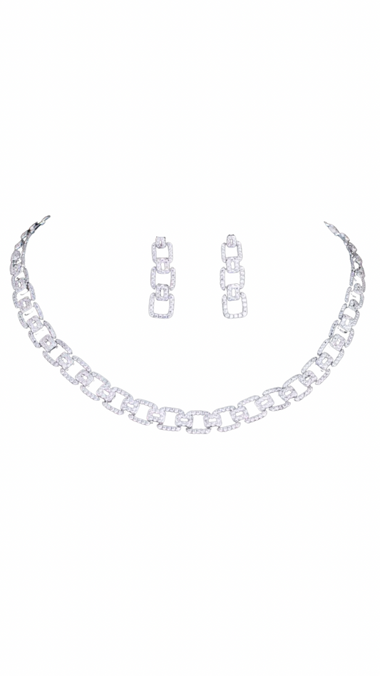 Amari Pave Link Bridal Set