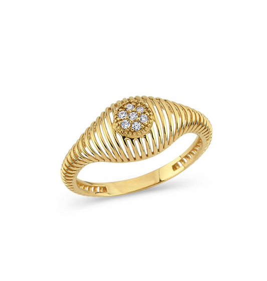Solar Gold Diamond Ring