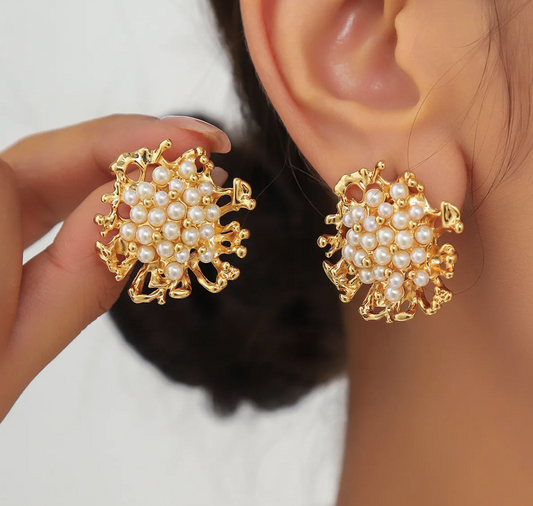 Celine Freshwater Pearl Stud Earrings