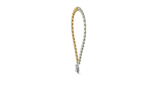 Highlight Gold & White Sapphire Necklace