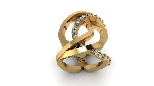 Equilibrium Gold & Diamond Ring